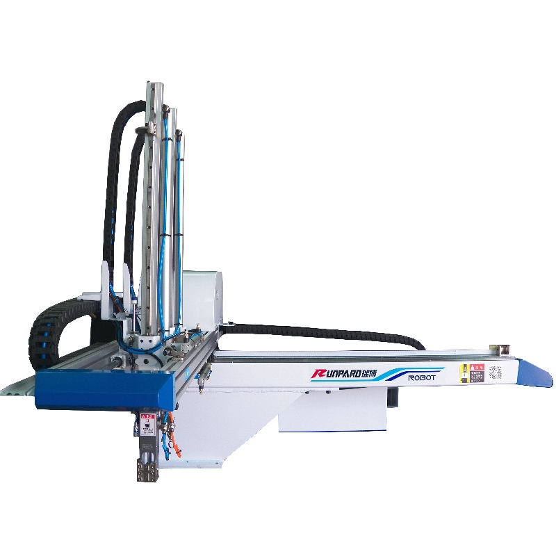 Frame type pneumatic and AC Servo Motor Traverse cnc robot arm for injection molding machine